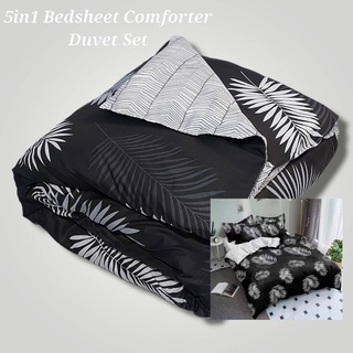 5in1 Thin Comforter With Duvet Cover Set Us Cotton (Queen Size) Good Quality