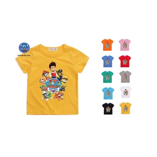 8 Colors Baby Boy's Short Sleeve Summer Children's Paw Patrol Cartoon T-shirt(Wholesale Is Availabl