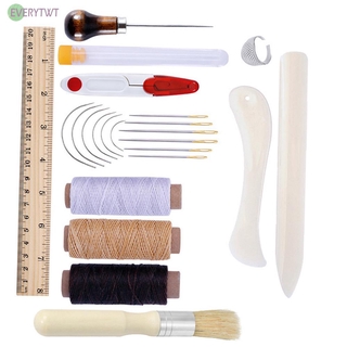 23Pcs Bookbinding Starter Tools Kit Bone Folder Paper Ruler Sewing Supplies