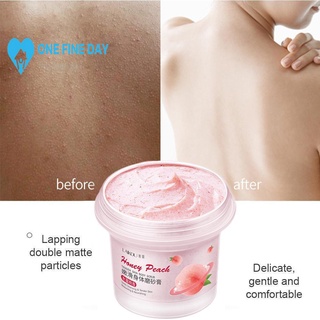 Niacinamide Body Scrub Ice Cream Peach Scrub Exfoliating Whitening Body Body Care G0O4