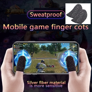 Mobile Finger Sleeve Touchscreen Game Controller Sweatproof Gloves for Phone Gaming 1Pc