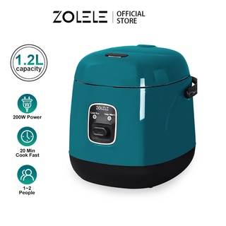 Zolele 1.2l Mini Rice Cooker Multi-Function Single Electric Non-Stick