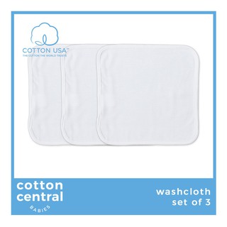 baby towel○✧Cotton Central - 3 Pcs Wash Cloth Lampin Newborn Infant 100% Usa Baby Stuff Cl