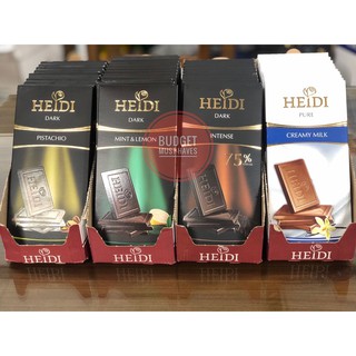 Heidi Chocolate from Switzerland, 80 grams (Keto-approved Intense Dark 75%) (4)