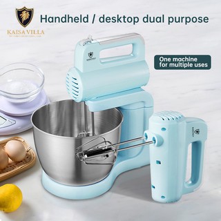 home appliance✢Kaisa Villa Mixer for Baking Electric with Bowl Hand Egg Beater 5 Gears