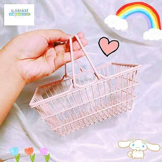 Mini metal basket shopping cart [ KawaiiFuel ] (1)