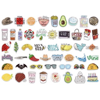 Luggage☃❒xs022-50pcs Zhang vine graffiti stickers waterproof suitcase scooter water cup refrigerator