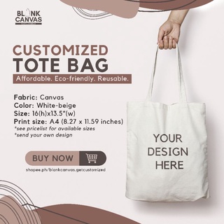 Customized Canvas Tote Bag