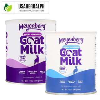 Meyenberg Goat Milk, Whole & Nonfat Powdered Goat Milk, Vitamin D, 12 oz (340 g)