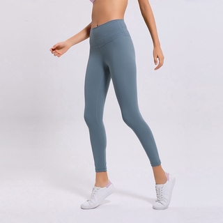 New style season naked yoga pants women's high waist hip-lifting running tight stretch feet sports fitness pants (1)