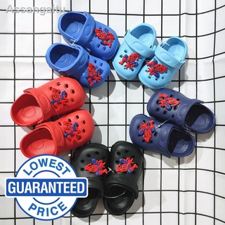 ♤KASAI Crocs Sandal Soft Cute Kids Style Sandals Toddler Sandals Spiderman Boys Sandals for Kids Sho