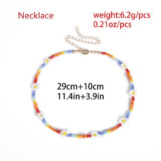 Cod Qipin Korean Daisy Colorful Flower Beads Necklace Bracelet Anklet Fashion Charm Accessories 1pc (7)