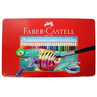 Faber-Castell Watercolour Pencils Metal Case 36 colors