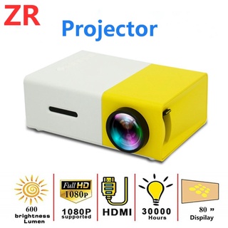 LED Mini Projector 480x320 Pixels Supports 1080P HDMI USB Audio Portable Projector Home Media Video