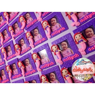 Sashes❆Customized Mermaid ref magnet Souvenirs for Birthday & Christening by Clayworx