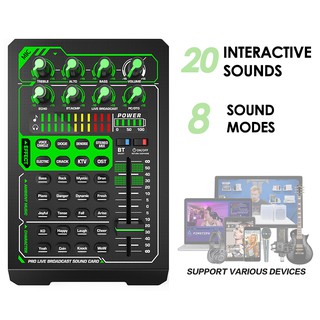 Good quality sound mixer microphone external sound card with Bluetooth Yamaha , built-in large-capacity battery, used for mobile phone live broadcast