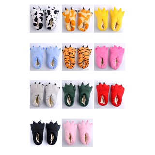 Animal Cartoon Monster Foot Slippers Dinosaur Claw Plush Slippers Interesting Shoes Adult Children P