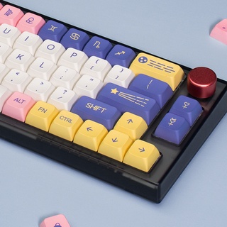 138 keycaps PBT sublimation XDA profile astrology keycaps for mechanical keyboard MX switches GH60/64/68/84/87/104 (4)