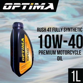 OPTIMA Rush 4T 10W40 1-Liter Fully Synthetic Premium Motorcycle Oil API SN JASO MA 2