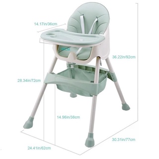 Baby High Chair Multi-functional Foldable Baby Safety High Chair Baby Feeding Dining Table Chair (2)
