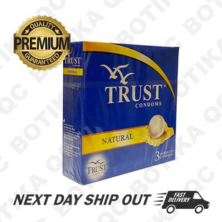 TRUST CONDOM NATURAL PACK OF 3's (DISCREET PACKAGING)