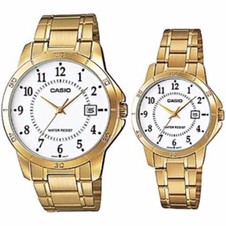 Casio Stainless Couple Watch MTP-V004G-7B / LTP-V004G-7B