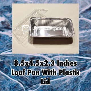 LARGE LOAF PAN TRAY 10PCS WITH LID 8.5x4.5x2.3