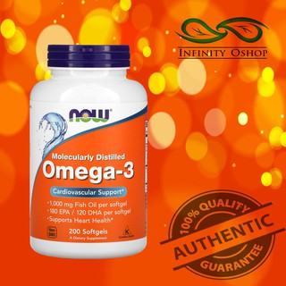 Now Foods - Omega-3, 180 EPA/120 DHA 200 Softgels