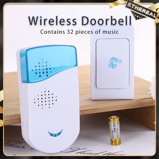 Wireless Doorbell Waterproof With Battery Electronic Remote Control Doorbell For Home