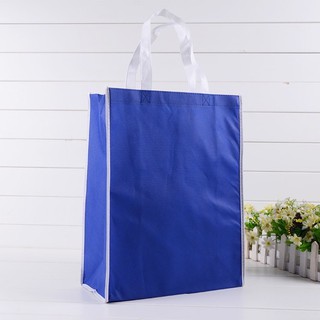 men bag⊙⊕1 Pcs Eco Bag 2 Colors Shopping Tote Expandable Reusable Non-woven Loop Handbag Packaging e