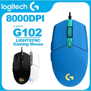 Logitech G102 Lightsync Gaming Mouse 8,000 MAX DPI, 6 Programmable Buttons, Optical RGB Wired Mouse