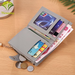Women Mini Wallets Tassel Zipper Purse Girl Wallet PU Leather Small Short Wallet (4)