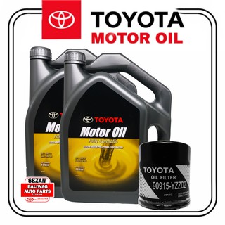 ORIGINAL TOYOTA OIL CHANGE PACKAGE 5W-30 FULLY SYNTHETIC 8 LITERS WITH OIL FILTER 90915-YZZD2