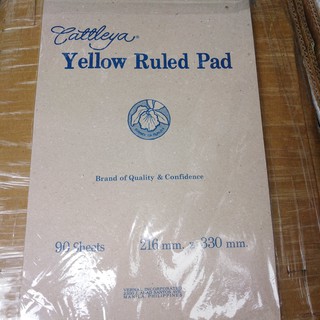 10 pads/ 1 ream Cattleya Yellow Ruled Pad - Sold Per Ream