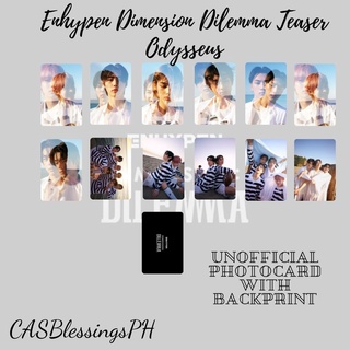 Enhypen Dimension Dilemma Unofficial Photocard with Backprint