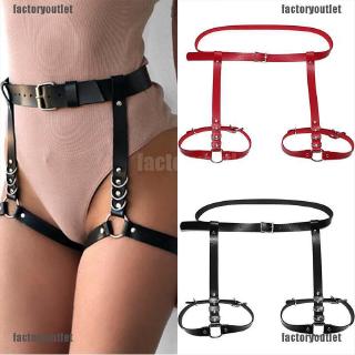 FCPH Sexy Women Leather Body Harness Belt Waist Garter Belt Leg Thigh Suspenders wholesale