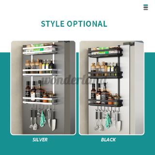 3 Tier Kitchen Refrigerator Storage Rack Fridge Seasoning Organizer Hang Shelf (3)