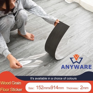 ANYWARE 40pcs Self-Adhesive PVC Vinyl Flooring Tiles 6"x36"x2.0mm Waterproof for Home Decor Sticker