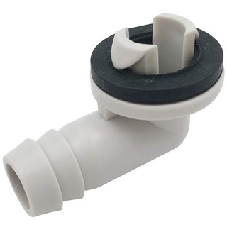 Air Conditioner Drain Hose Connector Elbow Fitting with Rubber Ring for Mini-Spl