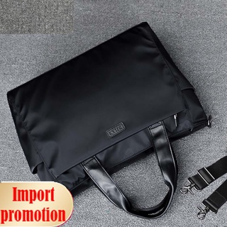 ✕✼☸New style men s bag horizontal business casual handbag nylon Oxford cloth canvas shoulder messeng