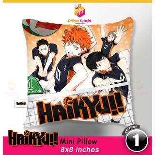 Haikyu Pillow / Mini Cute Pillow / 8x8 inches / Anime Collectibles