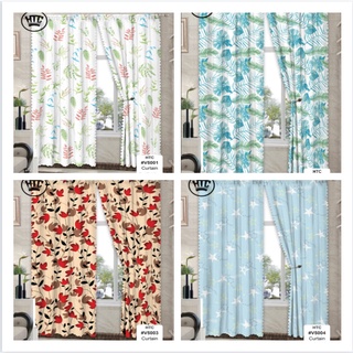 1PCS Modern Popular Decoration Simple Curtain Color Printing Home Life Decoration 80*140cm No Ring