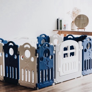 BAMBINA NAVY STAR PLAYFENCE (with free musical toy)