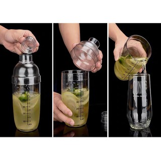 High Quality Acrylic Milk Tea Shaker Cocktail Juice Shaker Bottle Blender Bar Supplies COD (6)
