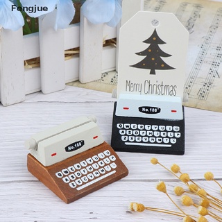 Fengjue Coffee Vintage Wooden Typewriter Photo Card Memo Holder Stand Card Holder PH