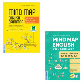 Books - Combo Mind Map English Grammar + Mind Map English Vocabulary (2 Books)