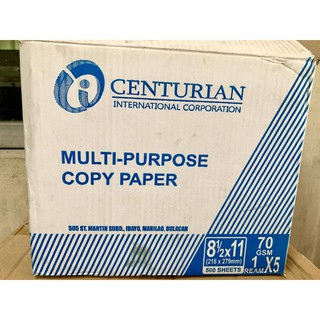 Centurian Bright White Quality Copy Paper Multi Purpose Paper 70 gsm, A4, Letter Short, Long Bond (7)