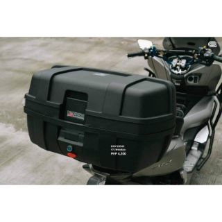 SEC topbox 47L For motorcycle ( New Arrival) With Backrest