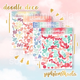 doodle deco sticker Sheet | For Polco, Journals, penpal and more! | By SophieMikaela