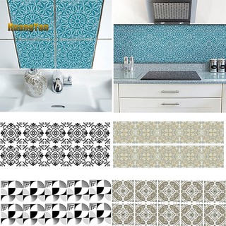 10Pcs Tile Wall Sticker Waterproof Non-slip Kitchen Dinning Room DIY Floor Decal